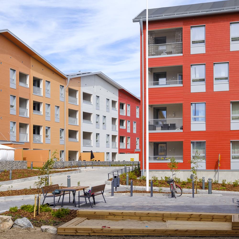 Kuninkaantammi wooden apartment blocks - a unique timber construction project